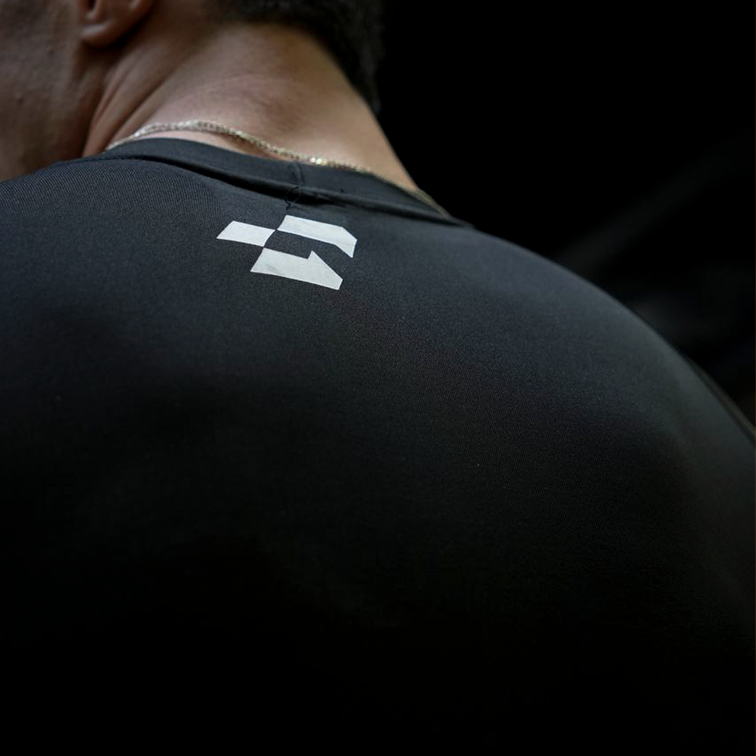 gymshark blanc milieu - compression shirt